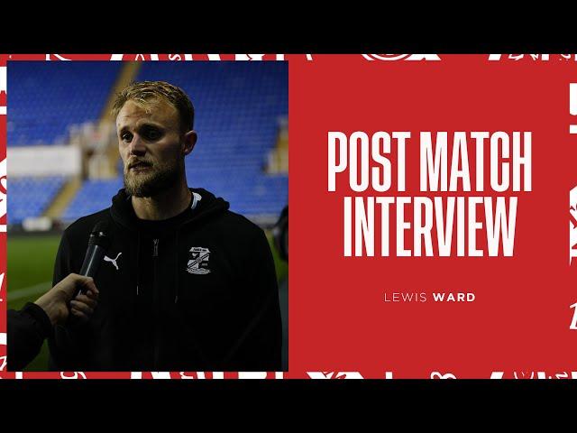 Lewis Ward on Town's exit from the EFL Trophy | Swindon Town Football Club