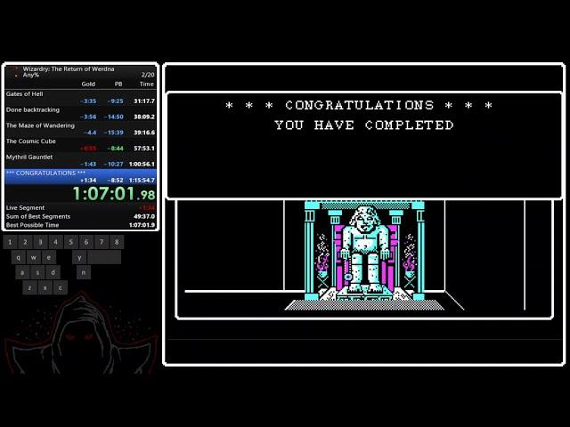 Wizardry IV: The Return of Werdna (DOS) Any% Speedrun in 1:07:01