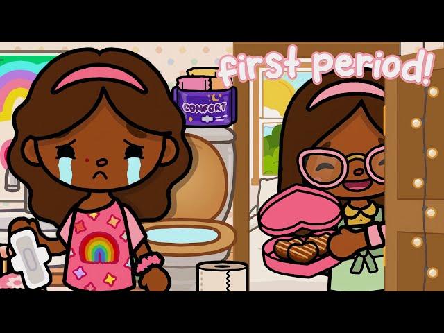 My Daughter STARTED HER FIRST PERIOD! *ROUTINE*  || WITH VOICE || Toca Boca Roleplay #tocaboca