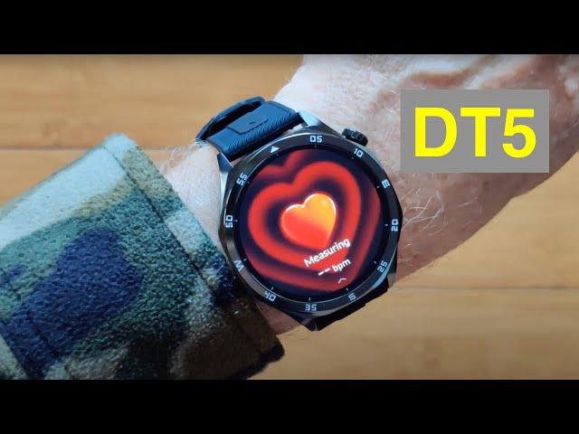 DTNo.1 DT5 Bluetooth Calling 4GB Music IP68 Fashion Design Smartwatch:  Unboxing & 1st Look