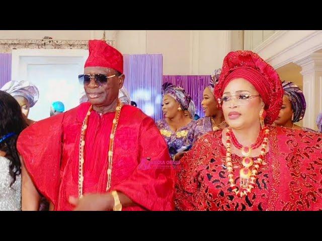 MADAM DALI WEREPE AND HER HUSBAND IN JOYOUS MOOD AS THEY DANCE IN FOR THEIR DAUGHTER'S WEDDING.