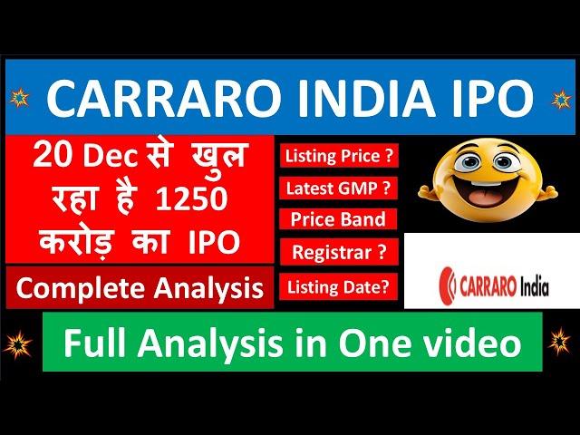 CARRARO INDIA IPO | CARRARO IPO review | CARRARO IPO gmp | complete tractor manufacturing company