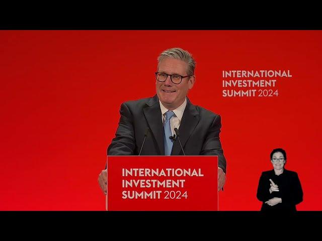 PM Keir Starmer’s speech at the International Investment Summit