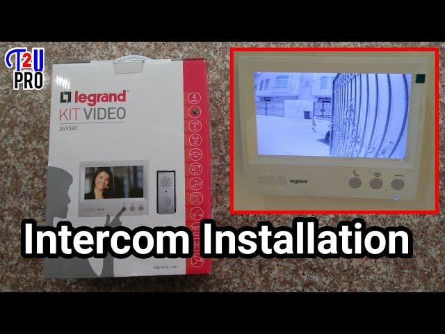 Legrand LCD intercom and camera video kit installation