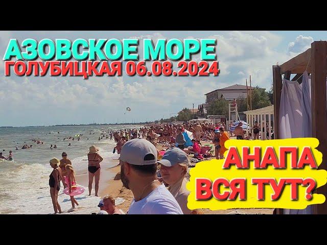 Купаться нельзя, море кишит медузами! #Голубицкая. 06.08.2024. От Молодежного до района Кавказ.