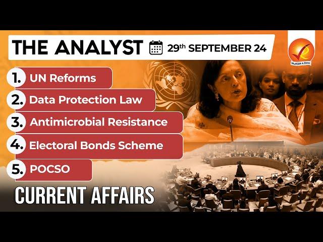 Current Affairs Today: The Analyst 29 September 2024 | Newspaper Analysis | Vajiram And Ravi