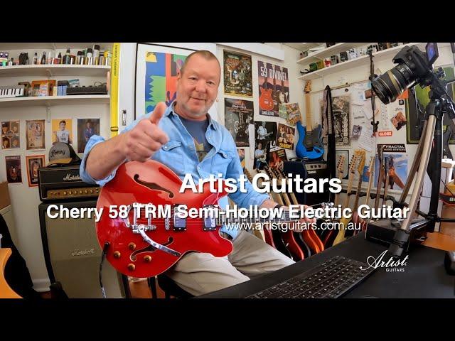Artist Guitars: Cherry 58 TRM Semi-Hollow Electric Guitar