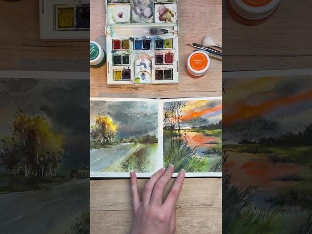 Листалка скетчбука/ Sketchbooktour - полное видео на канале