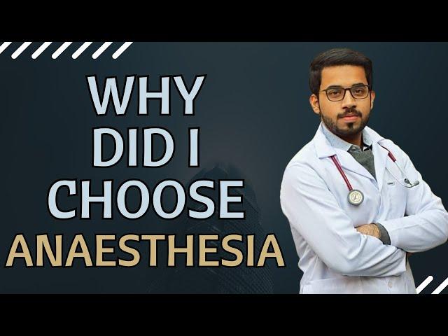 Why did I choose ANESTHESIA for my Post Graduate Training? @DrHamzaAshraf