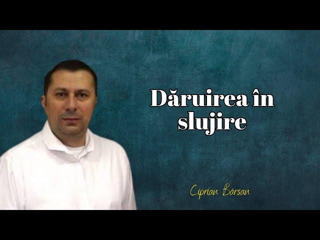 Ciprian Bîrsan | LIVE | Dăruirea în slujire