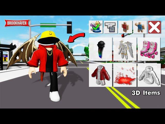 NEW!! 15+ CODE ITEMS 3D (NEW KORBLOX & ADIDAS) In Brookhaven - Roblox Part 14