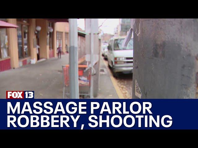 Woman shot during robbery at Seattle massage parlor | FOX 13 Seattle