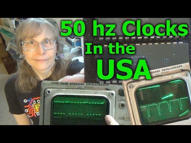 Making A 50hz Digital Clock Circuit Run In The USA