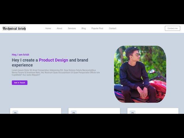 Portflio Website Demo Are You Ready To Build These Website ||TECHNICAL KRISH
