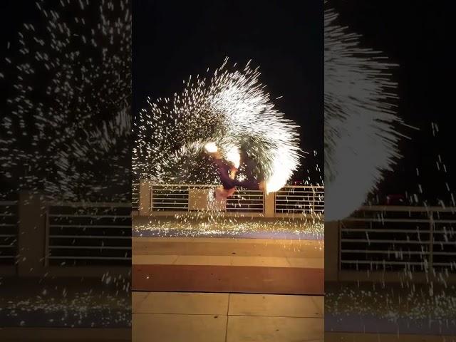 Parkour + Fireworks! This Move Will Be Very Cool!#parkour#skate#still