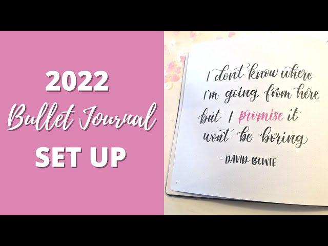 Plan With Me - 2022 Bullet Journal Setup