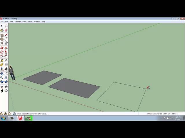 SketchUp #4 - The Rectangle Tool - Brooke Godfrey