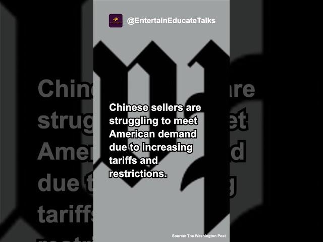 China's Retailers Respond to Trump's Tariffs with Discontent #shorts  #youtubeshorts #trump #china
