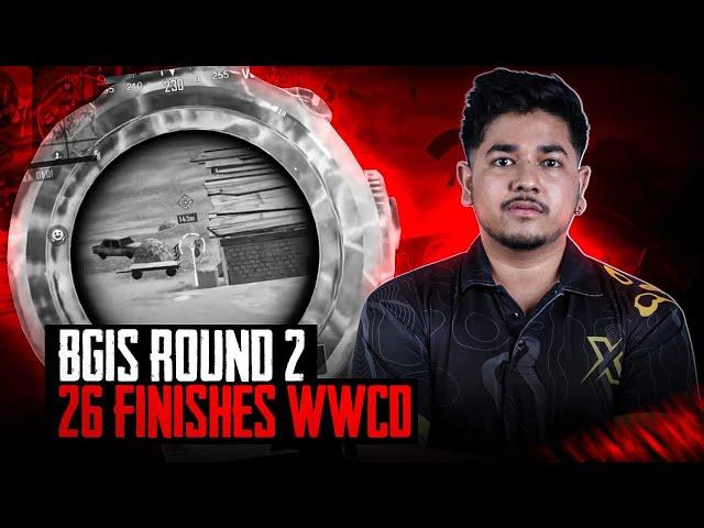 BGIS ROUND 2 - 26FINISHES WWCD | BGMI!