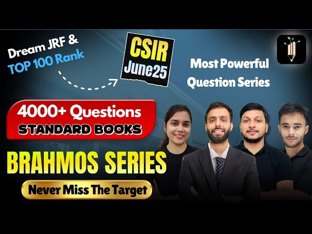 Most Powerful Question SeriesIske Bahar Sochna Bhi Mana Hai | CSIR June25