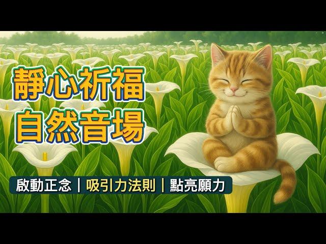【正能量音樂+吸引力法則】靜心祈福自然音場｜毎日透過自然共振一起靜心祈願，啟動正念X吸引力法則X點亮願力。
