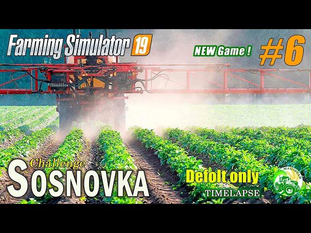 Fs19, FS-19, Farming Simulator, #6-Сосновка.Начало.Сhallenge. Timelapse.Прохождение+руль.КАК НАЧАТЬ?