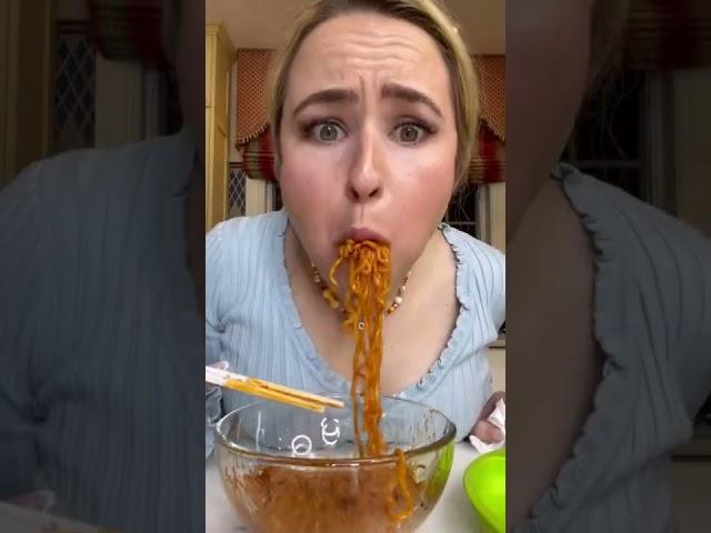 Spicy noodle challenge #shorts #shortvideo