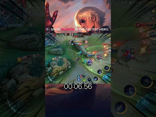 Fastest hero in ml #gusion #gusionuser #gusionfasthand #gusionmobilelegends