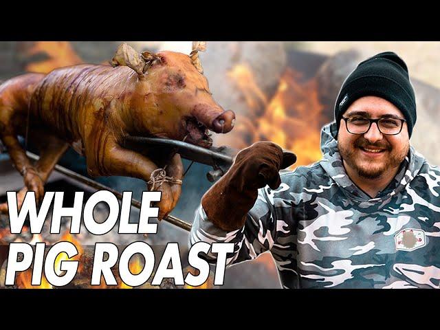 Street Style Rotisserie Pig Roast (WARNING: Includes whole pig roasting)