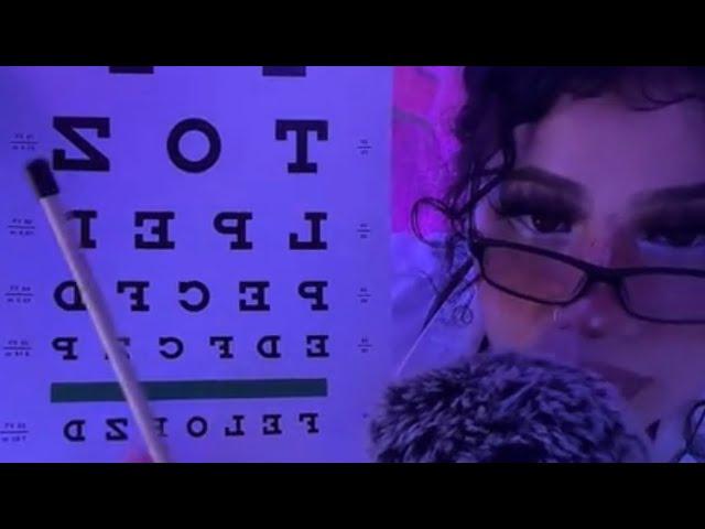 ASMR | Eye Exam RP‍️ Water Show Tingly Assortment(Glue, Mic Rubbing, Foam)