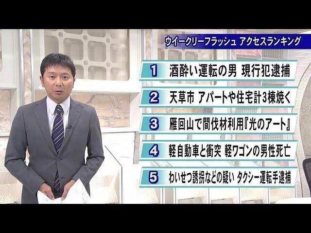 『ウイークリーフラッシュ アクセスランキング』５位～１位／１０月２５日【熊本】 (24/10/25 19:00)