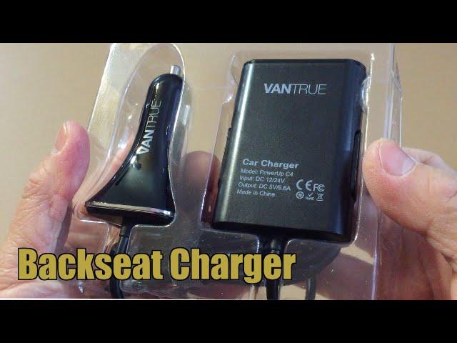 Vantrue C4 4 Ports 48W 9.6A USB Car Charger with Backseat Chargers