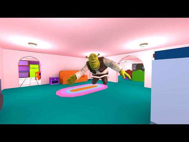 Shrek Chase In the Simpsons House | Garry's Mod