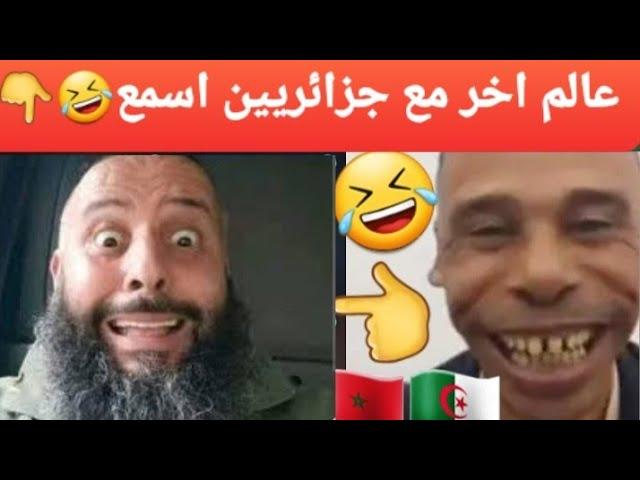 دخل تشبع ضحك مع جزائري في لايف والمغربي 