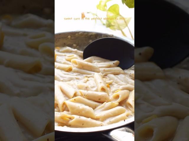 a classic white sauce pasta