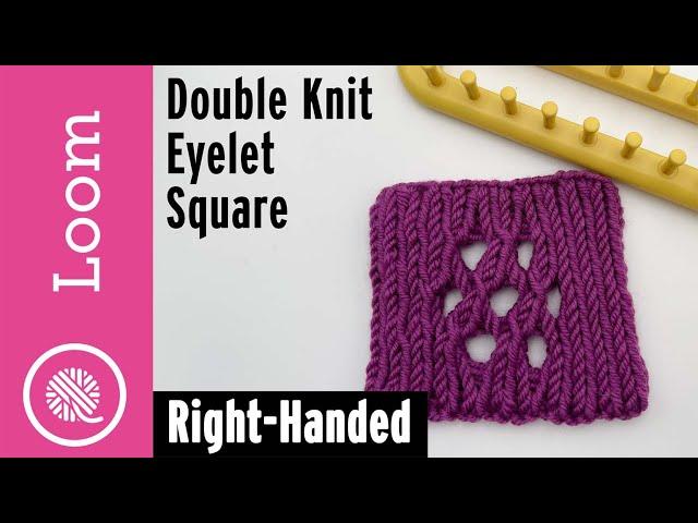 Double Knit Eyelet Square | LOOM ALONG