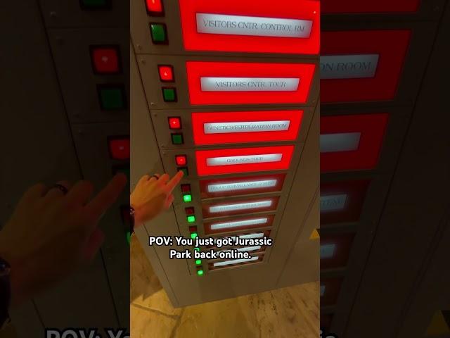 POV: You just saved Jurassic Park and turned the power back on. #jurassicpark #universal