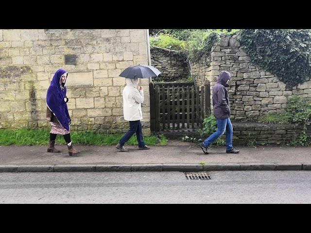 Wet walk home, Painswick