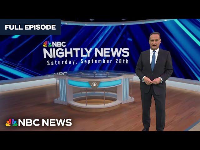 Nightly News Full Broadcast – Sept 28