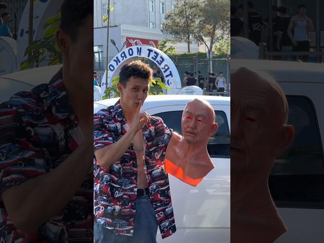 Old man workout prank 