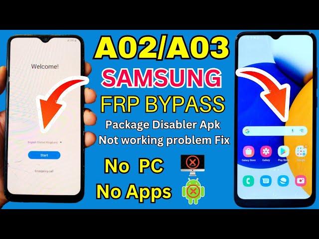 Samsung galaxy A02,A03 || frp bypass || google account remove without pc || easy frp