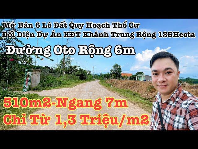 bán đất xã khánh trung khánh vĩnh, đối diện dự án khu đô thị khánh trung rộng 125 hecta