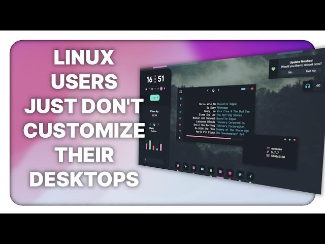 Linux users don't customize their systems all that much?!