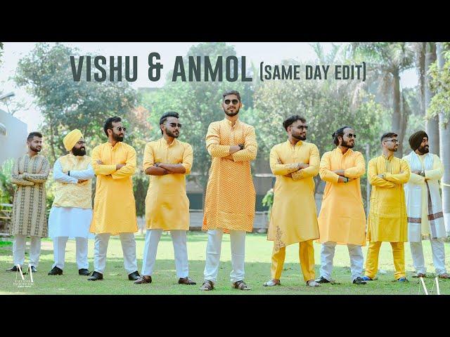 VISHU & ANMOL | SAME DAY EDIT FILM | MOUSTACHE PHOTO FACTORY CHANDIGARH | 6280946906