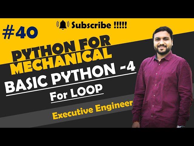 For Loops In Python | Python Tutorials For Absolute Beginners | Python for engineer