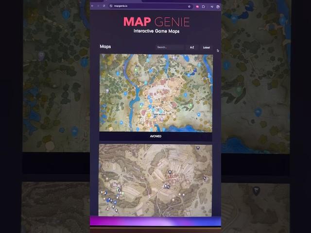 Find the entire interactive map for your video game #videogames #pcgaming #games
