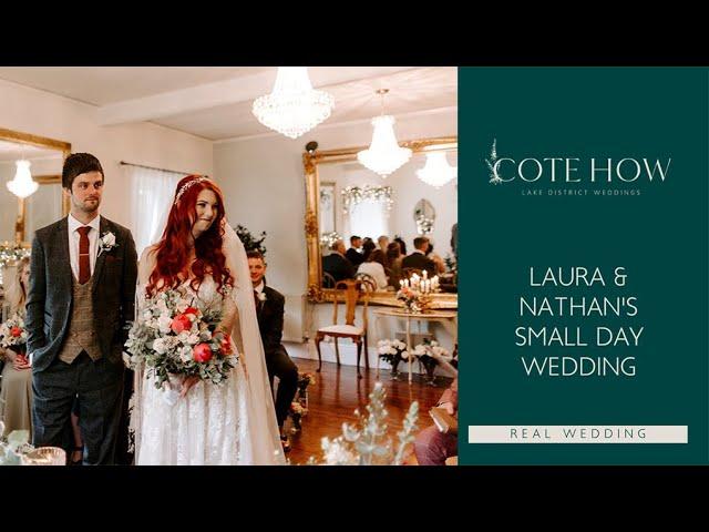 Stunning Boho Bride and Groom's Small Lake District Wedding with barn wedding reception - Cote How