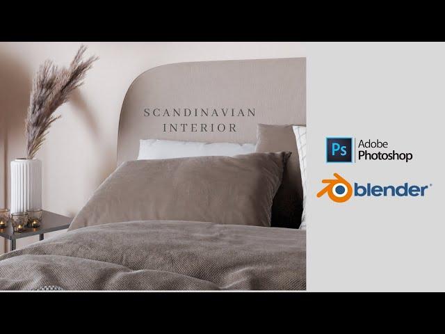 Scandinavian Bedroom Post-Processing with Photopea