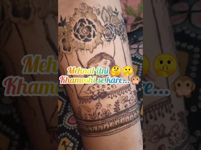 Mehndi design #cutebaby #mehndiart #mehndidatist #mehndidesign #craft #mehndi #motivational #love