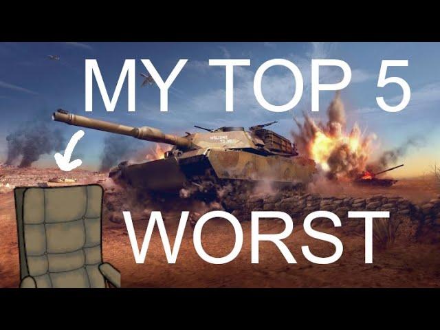 JustaChair's Top 5 WORST tanks in World of Tanks: Modern Armor (April Fools 2024)